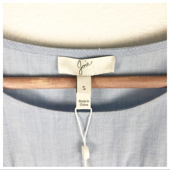 NWT Joie‎ Adotte Blouse in Maritime Chambray Size Small - Picture 8 of 12